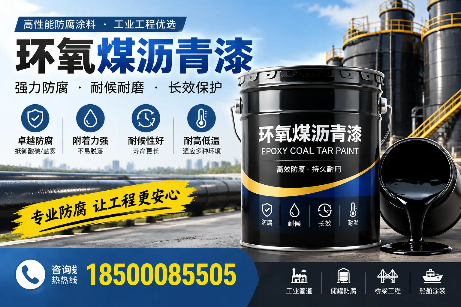 环氧煤沥青漆的施工方法与注意事项，确保在郴州顺利完成